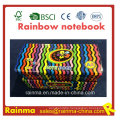 Rainbow Paper Notebook Side with Print